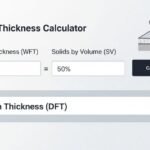 Wet Film Thickness WFT to Dry Film Thickness DFT Calculator