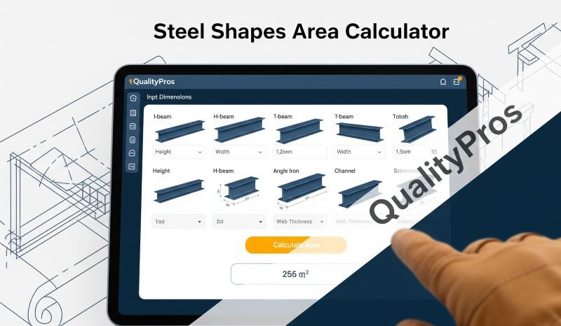 Steel Shapes Area Calculator