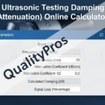 Ultrasonic Testing Damping (Attenuation) Online Calculator