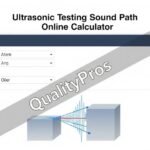 Ultrasonic Testing Sound Path online Calculator