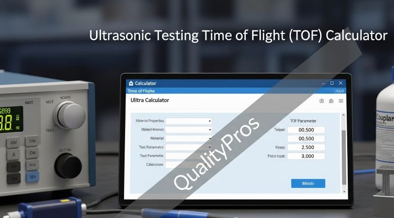 Ultrasonic Testing Time of Flight (TOF) Calculator