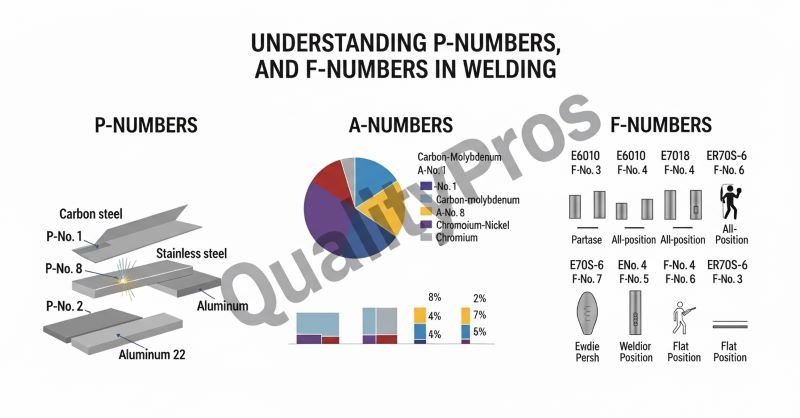 Understanding P-Numbers, A-Numbers, and F-Numbers in Welding