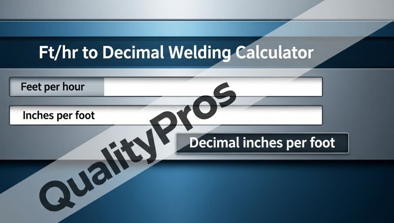 ft/hr to Decimal Welding Calculator