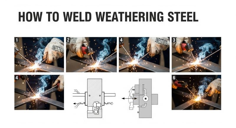 how to weld weathering steel